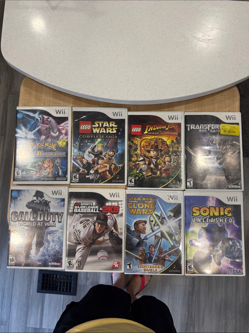 Nintendo Wii Game Lot – Assorted White Case Collection (9 Games)